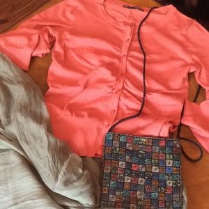 🍄 Maurice’s Coral Ruched Front Cardigan